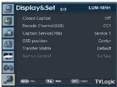 TVLogic LUM-550H - [7] Display &amp; Set - 1