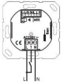 AUX 0mm AC230V~ CE L 1 N L N