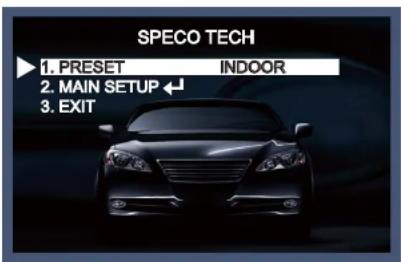 Speco Technologies VL7038K - MENU - 1