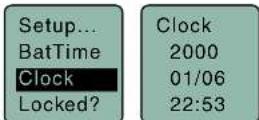 Lectrosonics DPR-A - Setting Date and Time (Clock) - 1