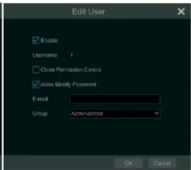 Speco Technologies H12HRN - Edit User - 2
