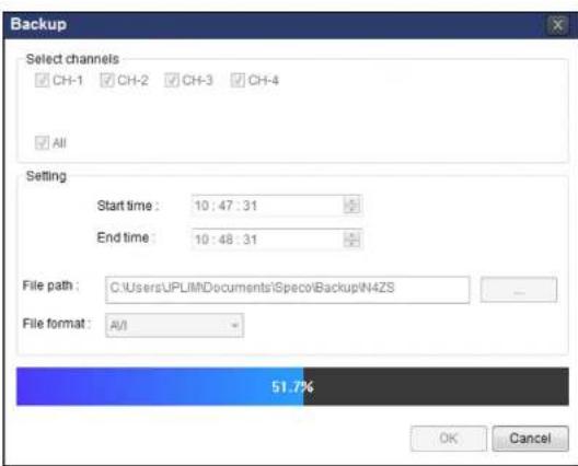 Speco Technologies ZIPK88B2 - 7-8-6. AVI Backup during Playback - 5