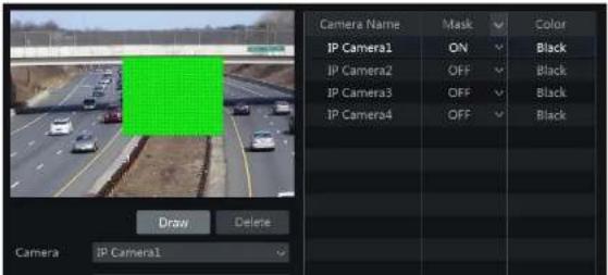 Speco Technologies N8NRP - Mask Settings - 1