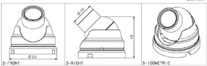 Speco Technologies Intensifier IP OIMD1W - Dimensions - 1