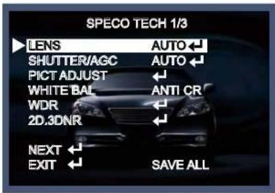 Speco Technologies WDRD21HW - Menu Set Up (SPECO TECH 1/3) - 1