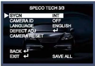 Speco Technologies WDRD21HW - Menu Set Up (SPECO TECH 3/3) - 1