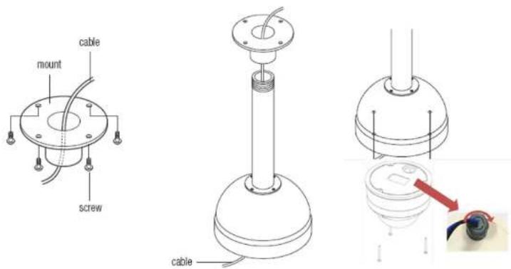 Speco Technologies O2D3 - Ceiling mount (option) - 1