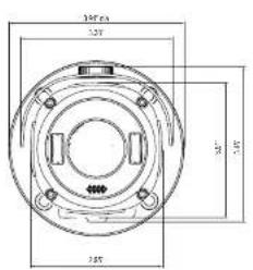 Speco Technologies HTINT60K - CAMERA DIMENSION - 1