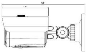 Speco Technologies HTINT60K - CAMERA DIMENSION - 2