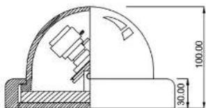 Speco Technologies CVC6146SCSFFW - DIMENSIONS - 1