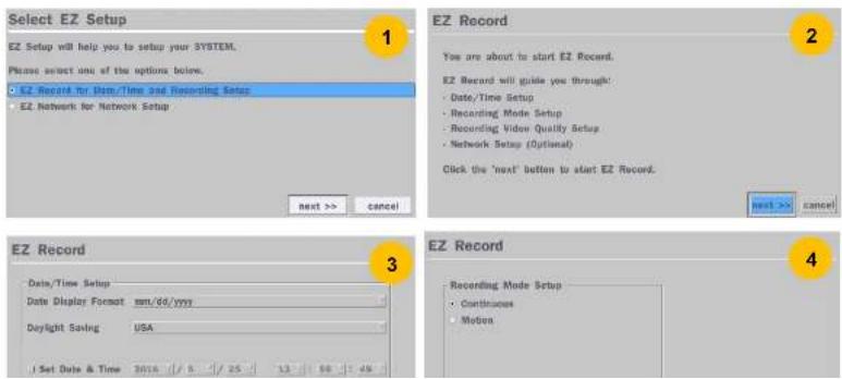 Speco Technologies ZIPT84B2 - Setup Date/Time and Recording configuration - 1