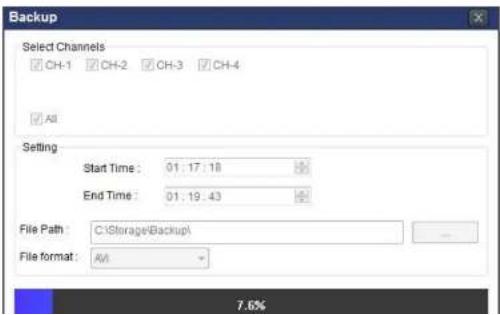 Speco Technologies ZIPL88B2 - 7-8-6. AVI Backup during Playback - 4