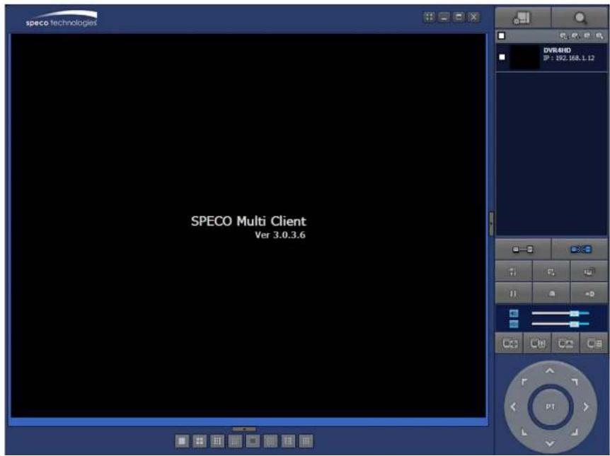 Speco Technologies DVR82HD - 8-4-1. Main User Interface - 1
