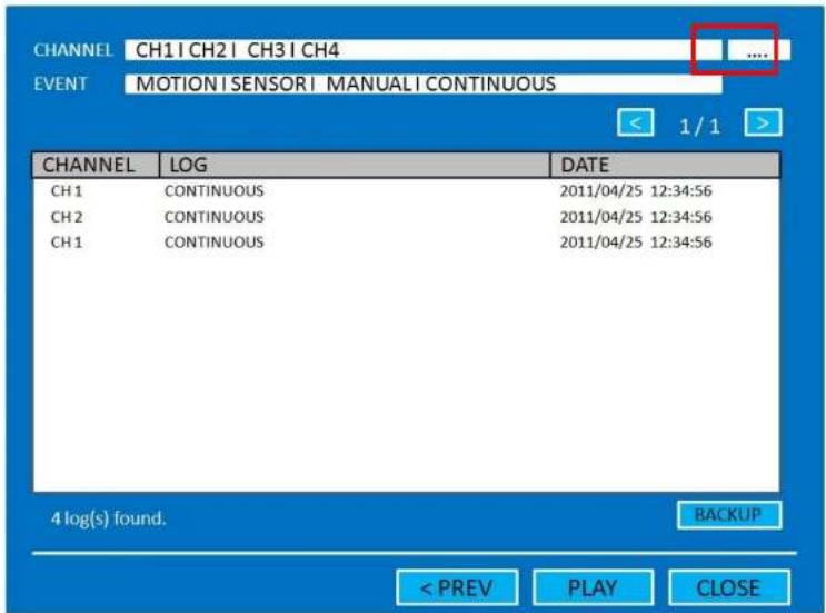 Speco Technologies DVR82HD - 5-3-2. Event Search - 1