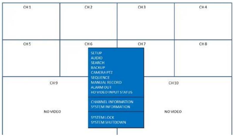 Speco Technologies DVR82HD - 4-1. Setup – Main Live Screen - 1