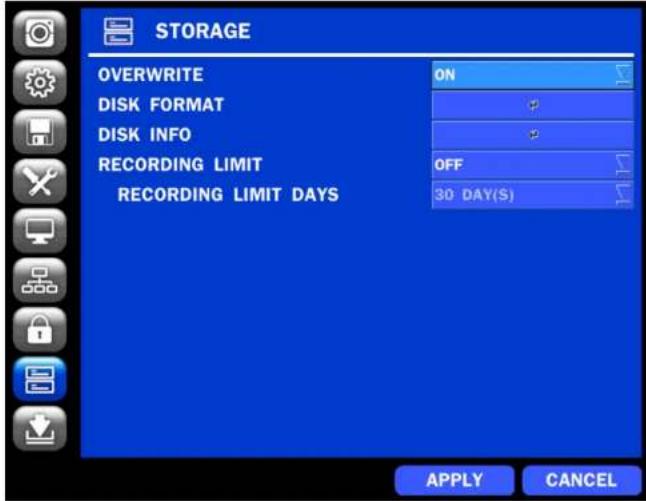 Speco Technologies ZIPL4D1 - 4-8. Setup - STORAGE Mode - 1