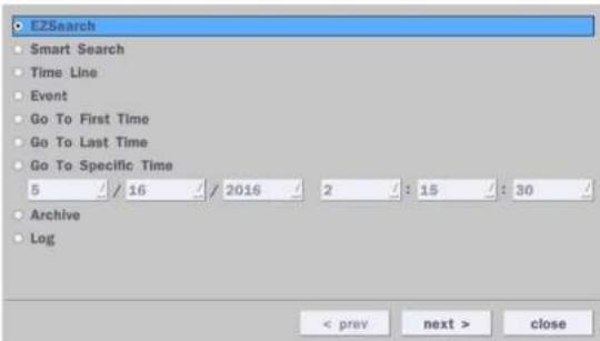 Speco Technologies D8WHU - 5-3. Search Screen - 1