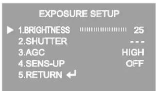 Speco Technologies HT5200BPVFG - ● Exposure Setting - 2