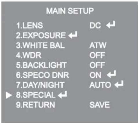 Speco Technologies OB1 - 6-11. Special Setting - 1
