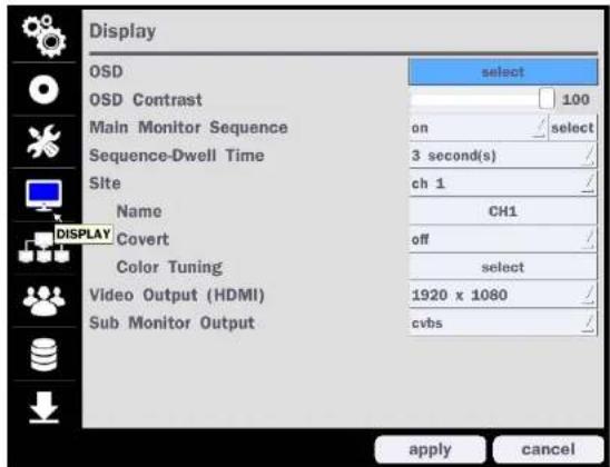 Speco Technologies ZIPT84D2 - 4-5. Setup - Display Mode - 1