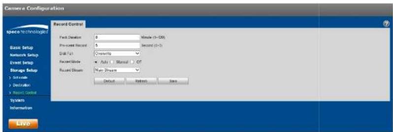 Speco Technologies O2PH2 - Record control - 1