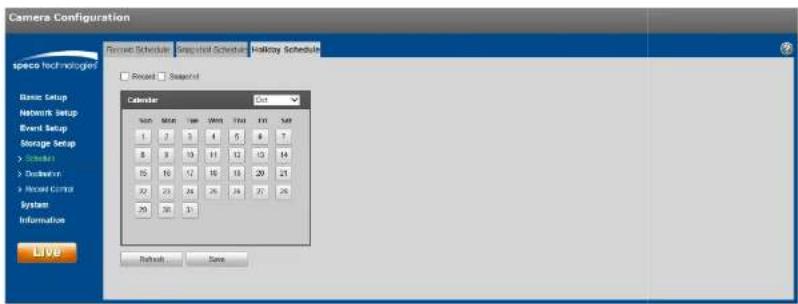 Speco Technologies O2PH2 - +oliday Schedule - 1