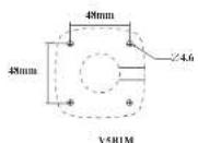 Speco Technologies V5B1M - ▶Mounting for V5B1/V5T1 - 2