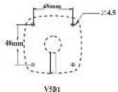 Speco Technologies V5B1M - ▶Mounting for V5B1/V5T1 - 1