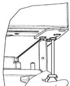U-Line UHRE124-SG01A - Remove bottom hinge: - 1