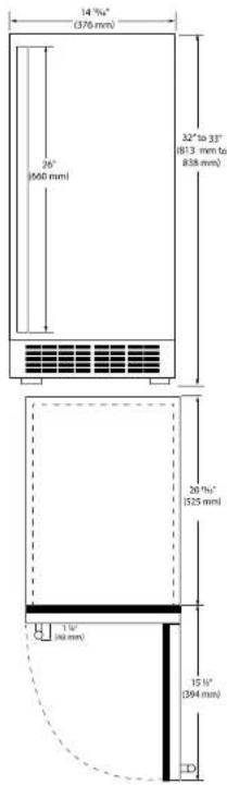 U-Line UACR115-BS01A - CAUTION - 2