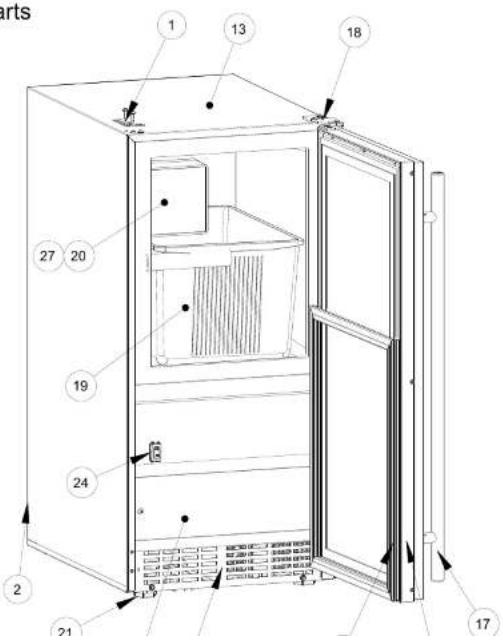U-Line UACR115-BS01A - Warranty Claims - 1