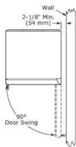 U-Line UACR115-BS01A - Door Swing - 1