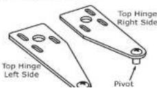 U-Line UACR115-BS01A - Install top hinge and door: - 1