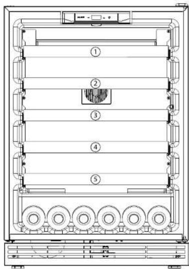 U-Line UHWC124-BG01A - Recommended Wine Storage - 2