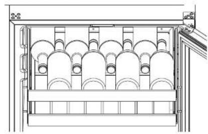 U-Line UHWC124-BG01A - Recommended Wine Storage - 1