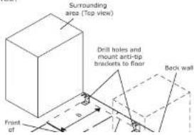 U-Line UHWC124-BG01A - Anti-Tip Bracket - 3