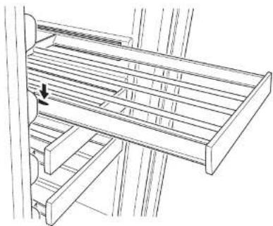 U-Line UHWC124-BG01A - To remove rack from the cabinet: - 1
