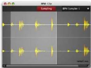 MOTU BPM 1.5 - Sampling a clip - 1