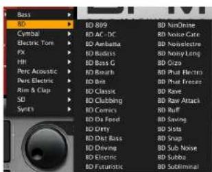 MOTU BPM 1.5 - Drum synth presets - 1