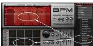 MOTU BPM 1.5 - Loading a kit into a bank - 1