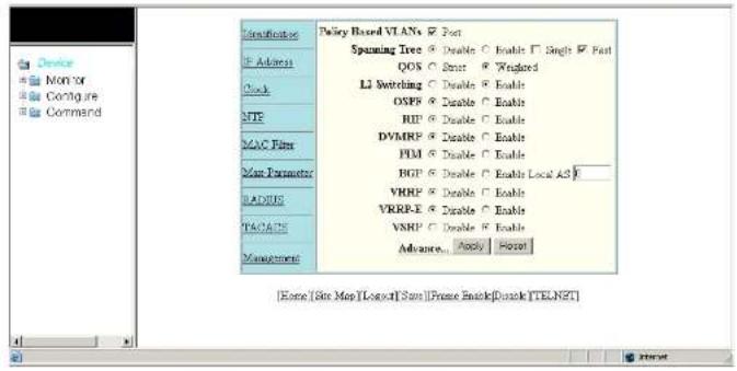 DELL PowerConnect B-FCXs - Navigating the Web Management Interface - 1