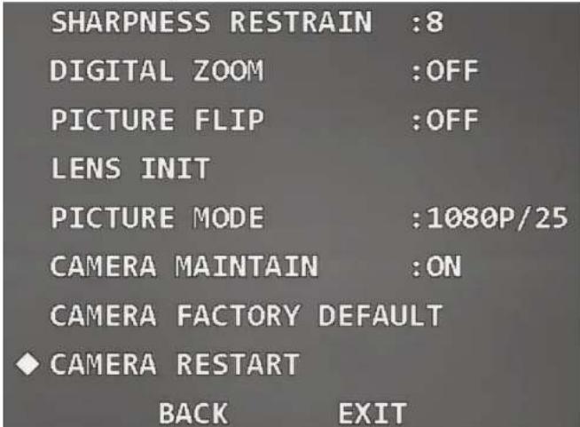 Dahua Technology SD52C232-HC-LA - Restarting the Camera - 1