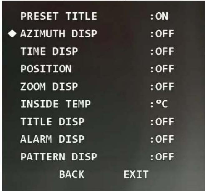 Dahua Technology SD52C232-HC-LA - Setting Azimuth Display - 1