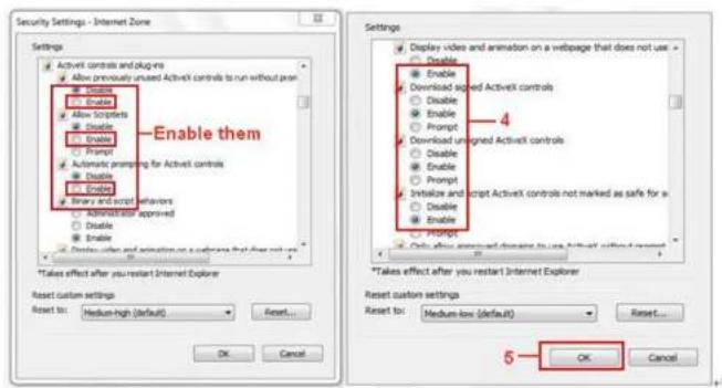 Pyle PIPCAMHD82 - Browser Settings (For IE only) - 2