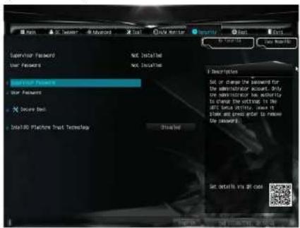 ASROCK DeskMini GTX B360 - Security Screen - 1