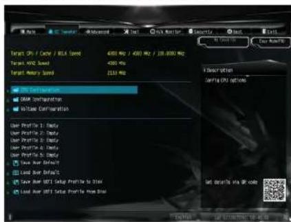 ASROCK DeskMini GTX B360 - OC Tweaker Screen - 1