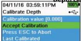 YSI EXO1 ProDSS - Depth calibration - 1