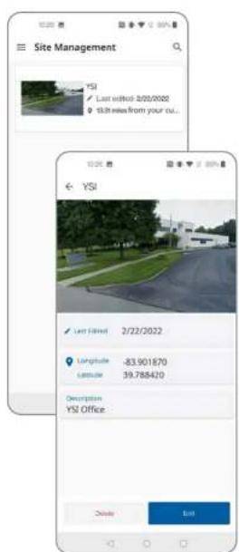 YSI EXO1 ProDSS - Manage Site - 4