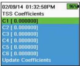 YSI EXO1 ProDSS - Calibration Screen Layout - 2