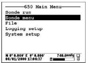 YSI 6067B - Example 1: Setting up the Report Output – Activation of the Salinity Parameter - 5